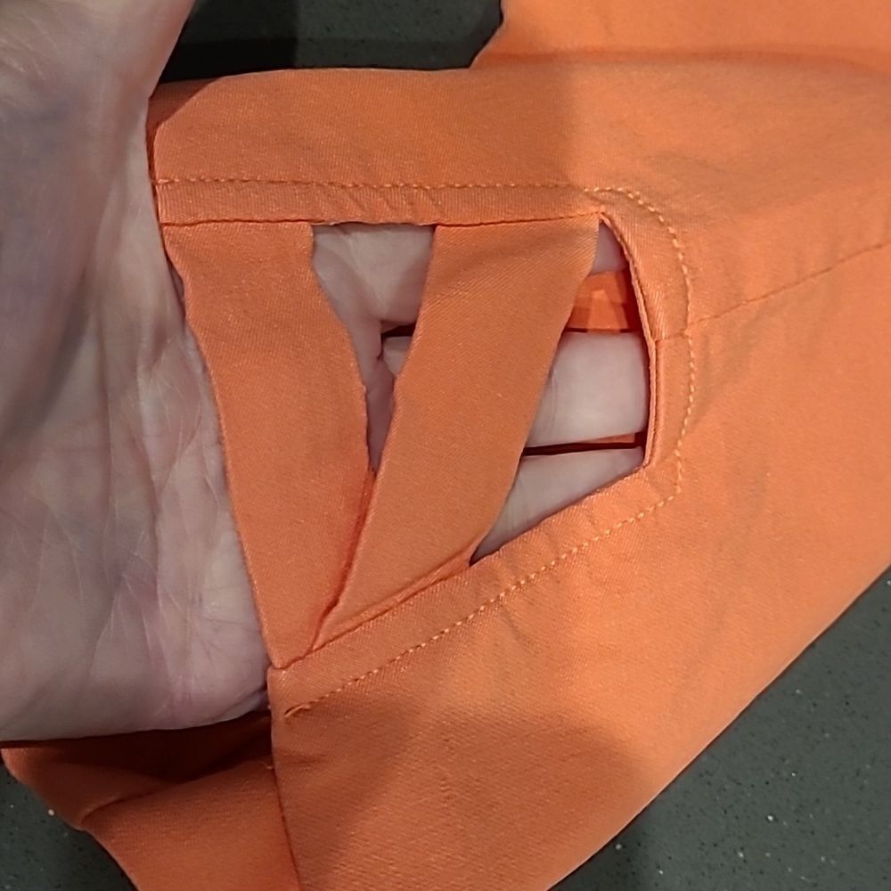 Hearts of palm petite sherbert orange Capris - Picture 4 of 7